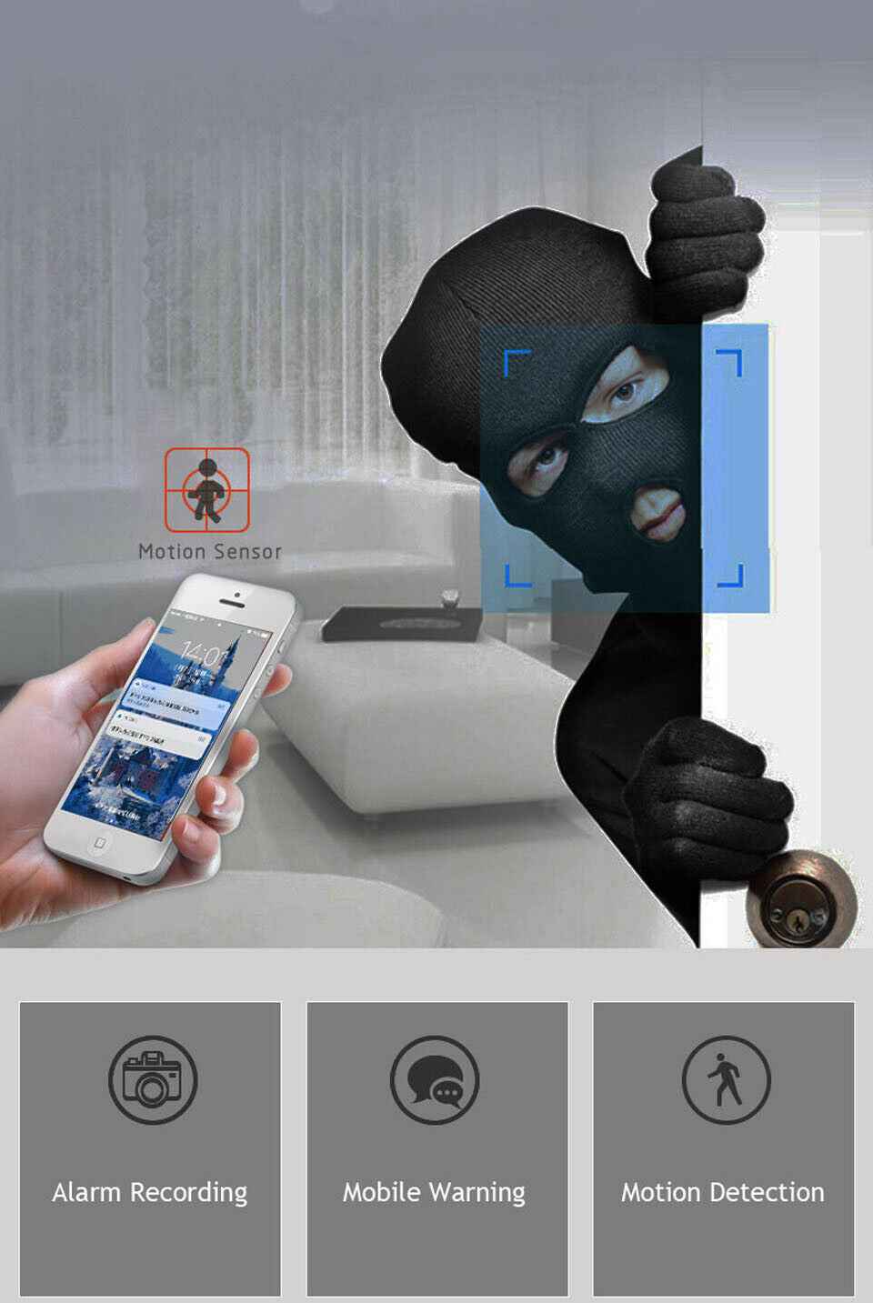 WiFi IP Security Camera: 1080P HD Indoor Monitoring with Night Vision & Two-Way Audio