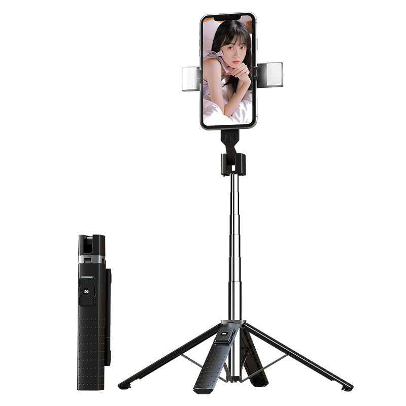 Bluetooth Selfie Stick with Fill Light & Foldable Tripod Stand