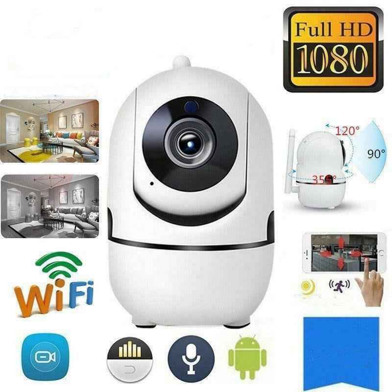 WiFi IP Security Camera: 1080P HD Indoor Monitoring with Night Vision & Two-Way Audio