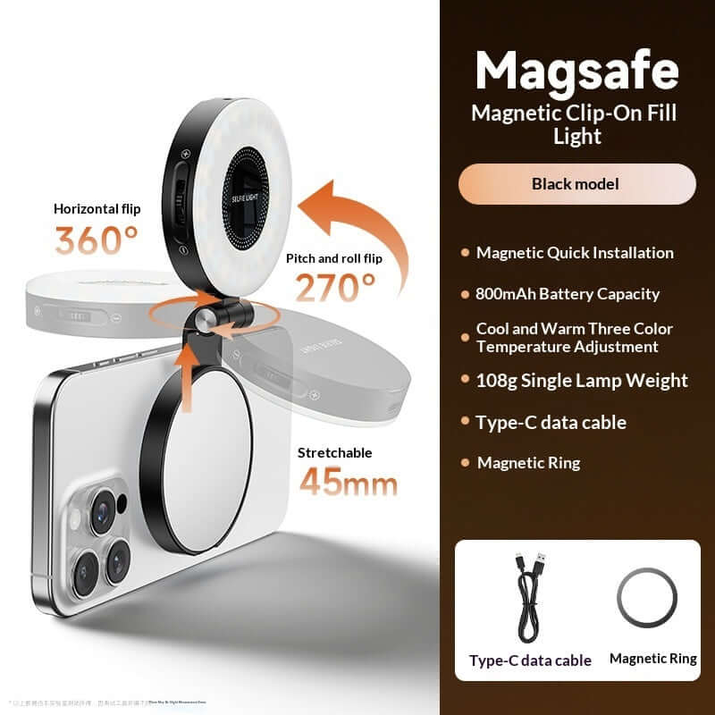 9638a6a9a33c41185225a838720311b0Portable Outdoor Selfie Phone Magnetic Fill Light
