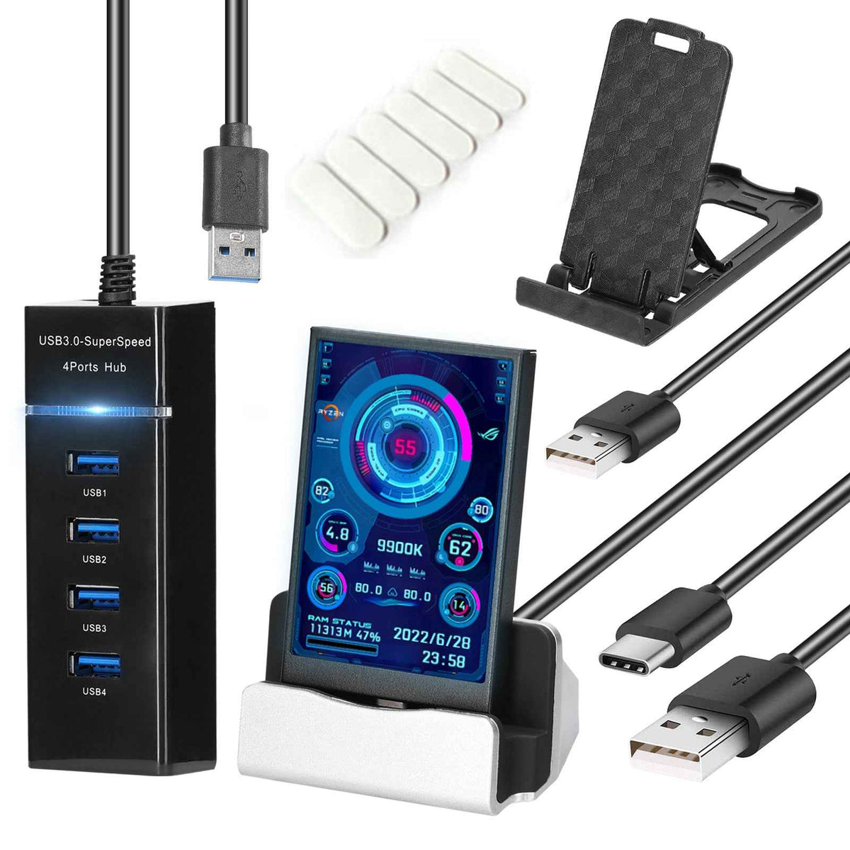 Boost Your Productivity with the Compact 3.5 Inch USB Monitor
