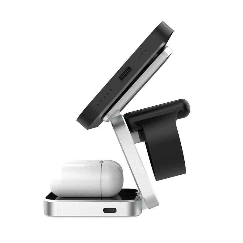 Experience Convenience with the Foldable Wireless Charger Station - 3 in 1 Solution