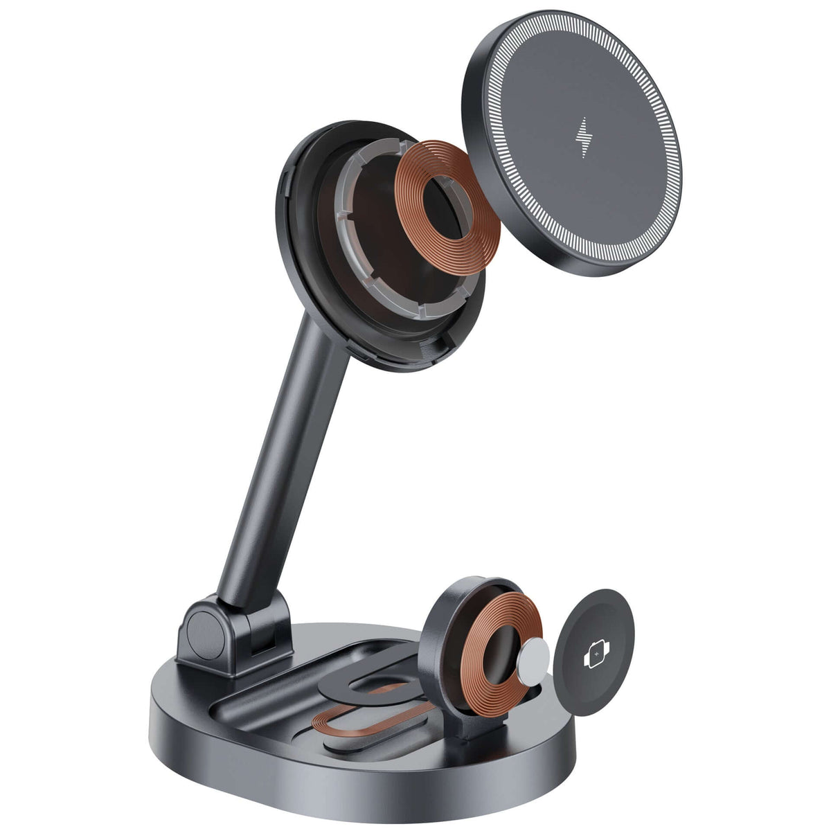 Magnetic 3-in-1 Wireless Charging Stand for multiple devices