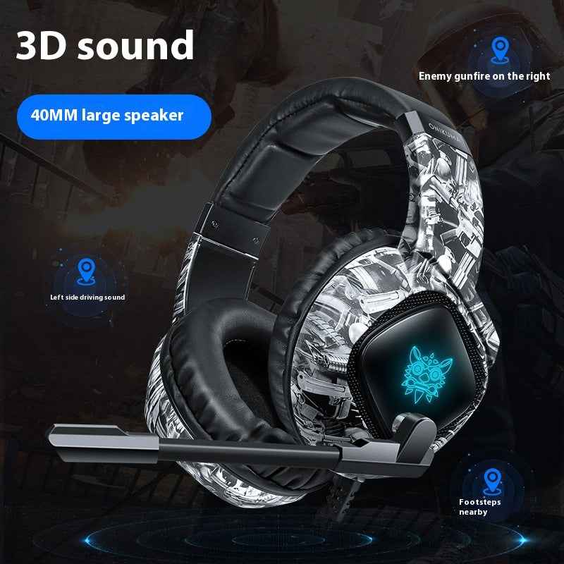 RGB Gaming Headset with Bass & Microphone