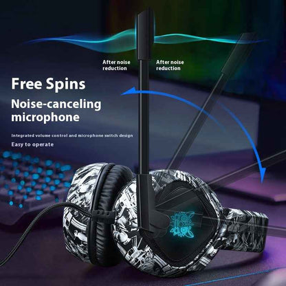 RGB Gaming Headset with Bass &amp; Microphone