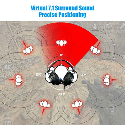 Gaming Internet Cafe Gaming Headset 7.1 Surround Sound