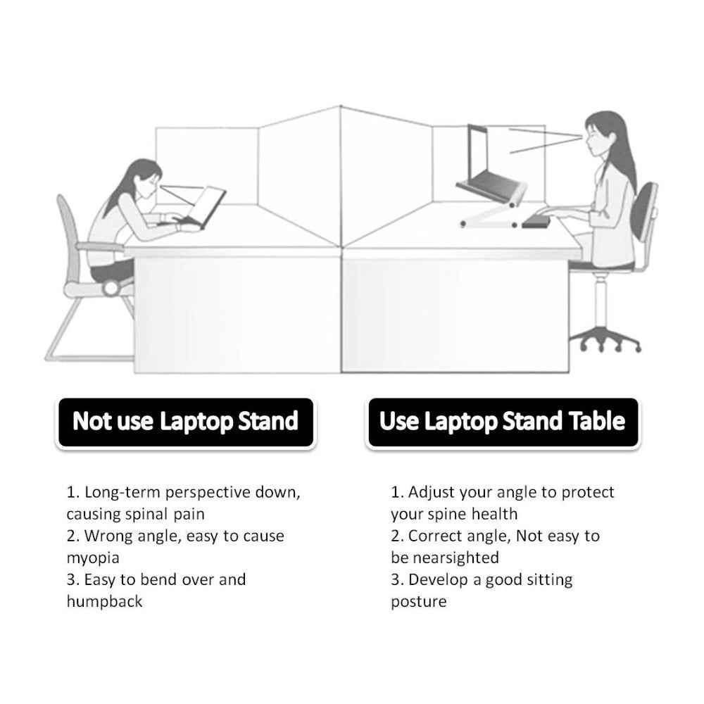 Enhance Your Comfort with the Foldable Ergonomic Laptop Stand