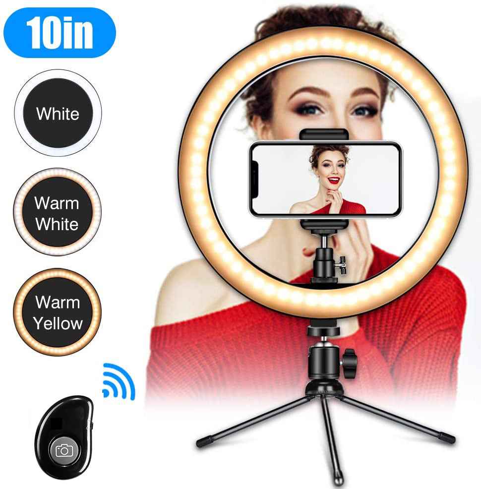 Transform Your Content with the 10-Inch LED Ring Light for Perfect Selfies and Streaming