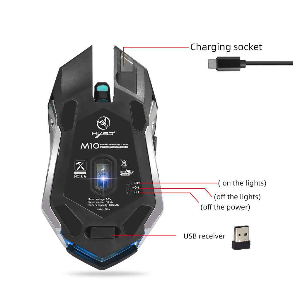 HXSJ Wireless Gaming Mouse - Elevate Your Gaming and Work Experience