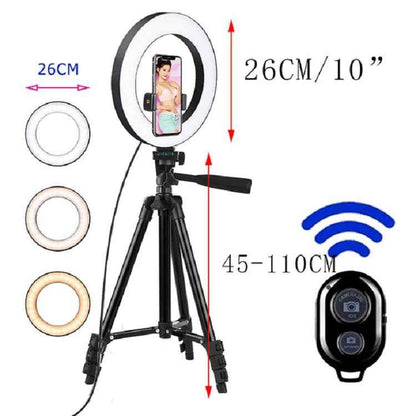 LED Selfie Ring Light Tripod for Makeup &amp; Photos