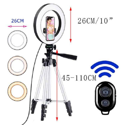 LED Selfie Ring Light Tripod for Makeup &amp; Photos
