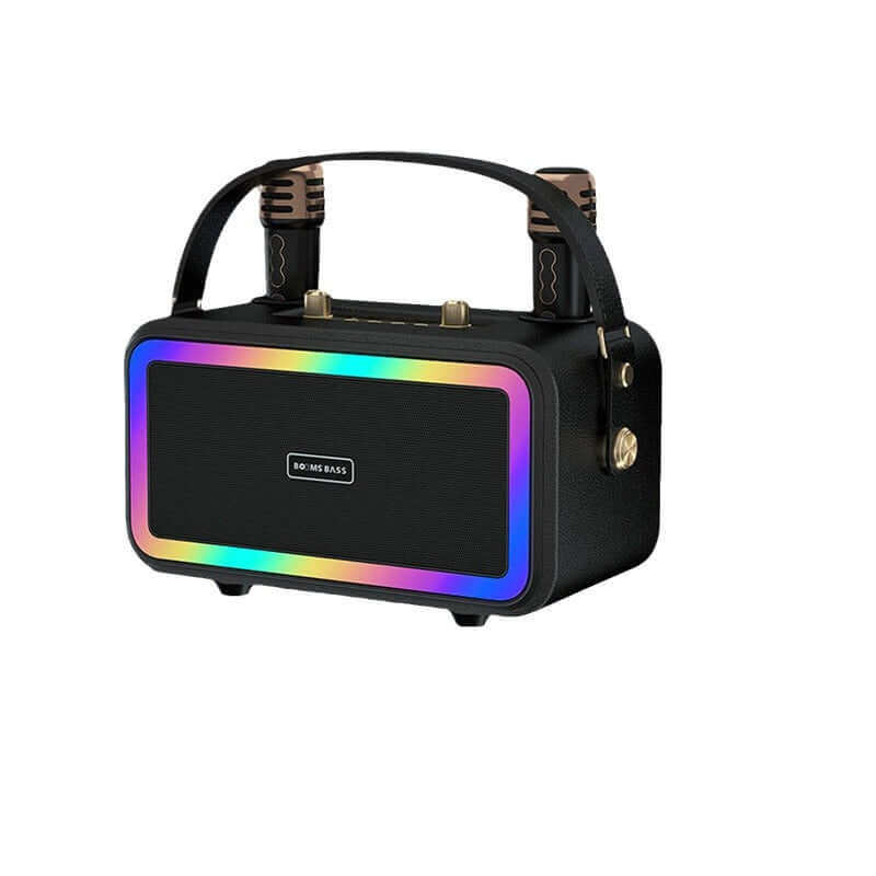 M3201 portable Bluetooth speaker in black with RGB lighting