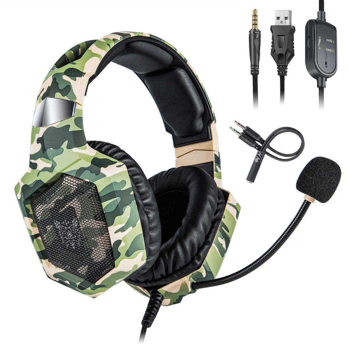 ONIKUMA K8 Gaming Headset - Wired Over-Ear Headphones