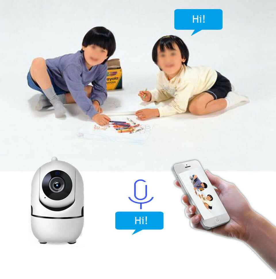 WiFi IP Security Camera: 1080P HD Indoor Monitoring with Night Vision &amp; Two-Way Audio