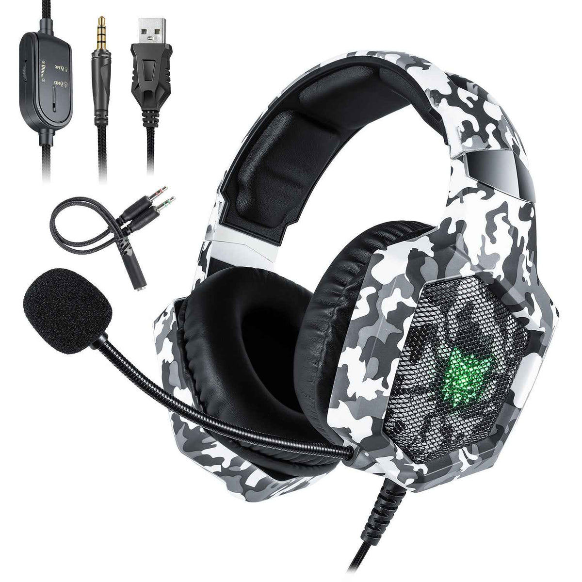 ONIKUMA K8 Gaming Headset - Wired Over-Ear Headphones
