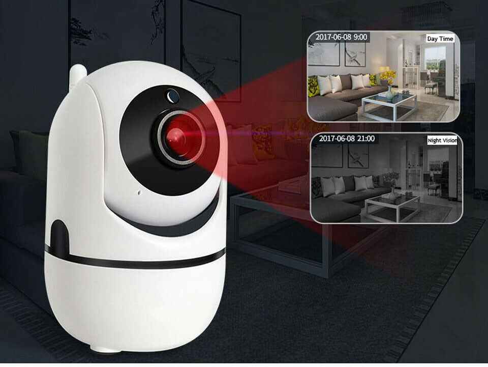 WiFi IP Security Camera: 1080P HD Indoor Monitoring with Night Vision &amp; Two-Way Audio