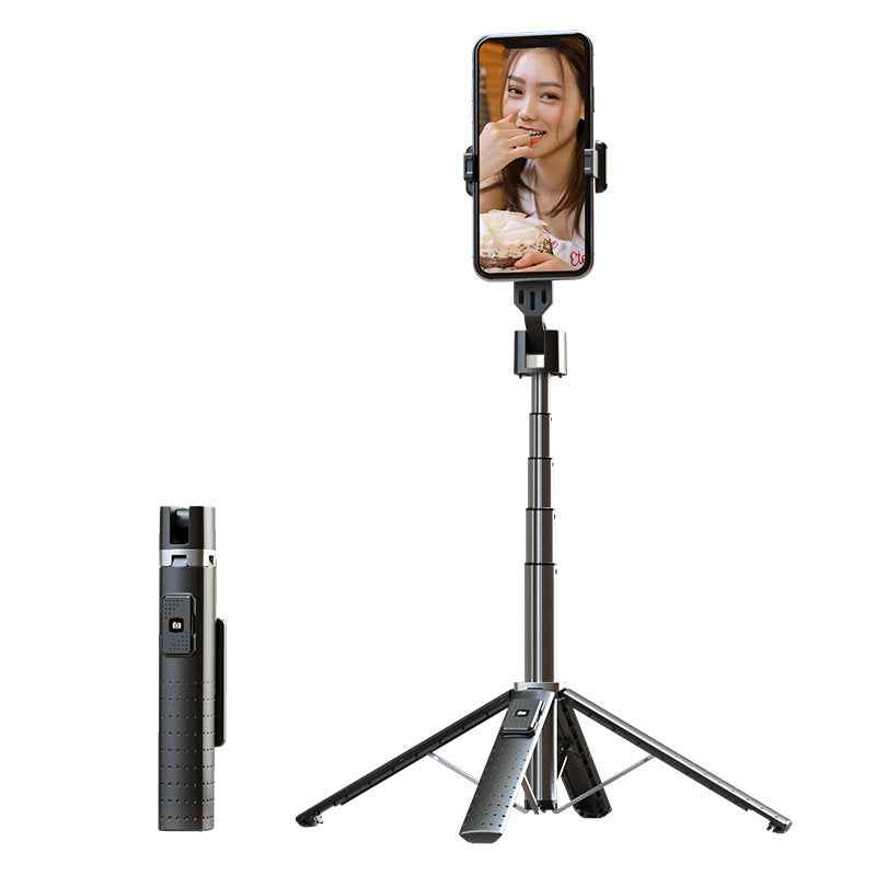 Bluetooth Selfie Stick with Fill Light &amp; Foldable Tripod Stand