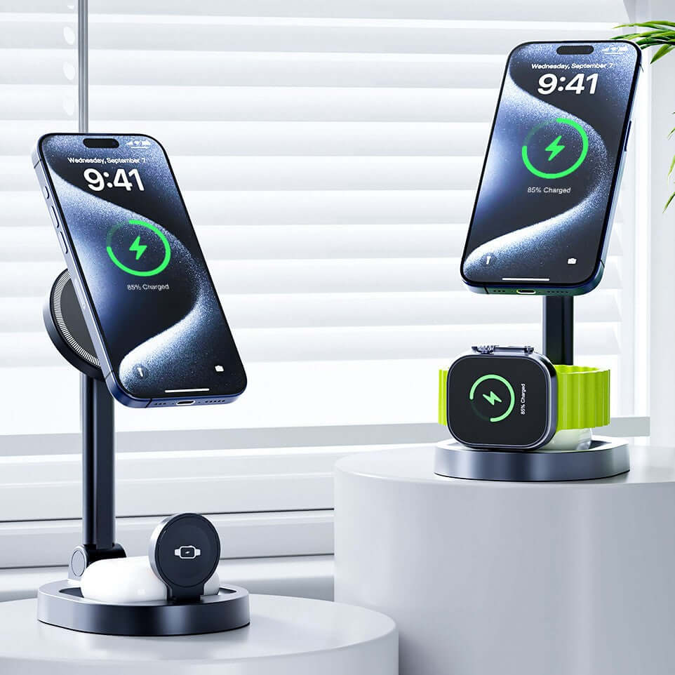Magnetic 3-in-1 Wireless Charging Stand