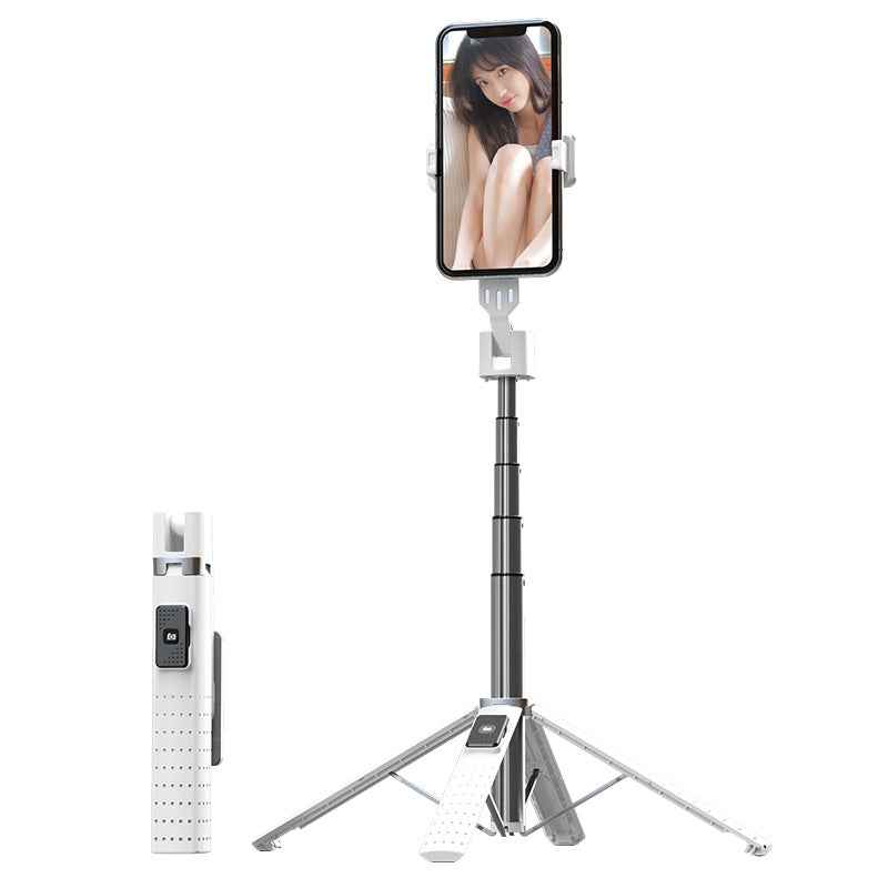 Bluetooth Selfie Stick with Fill Light &amp; Foldable Tripod Stand