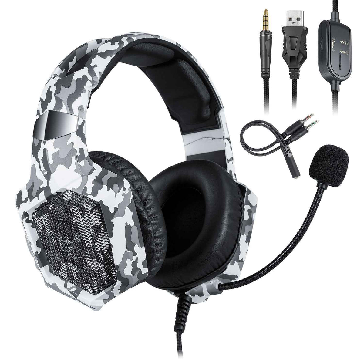 ONIKUMA K8 Gaming Headset - Wired Over-Ear Headphones