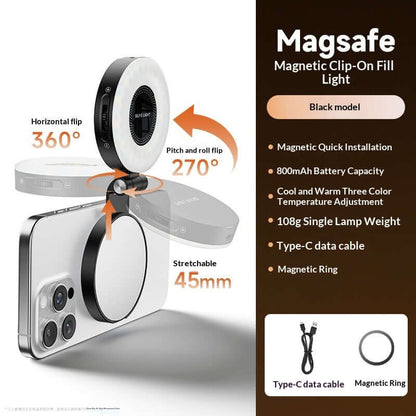 9638a6a9a33c41185225a838720311b0Portable Outdoor Selfie Phone Magnetic Fill Light