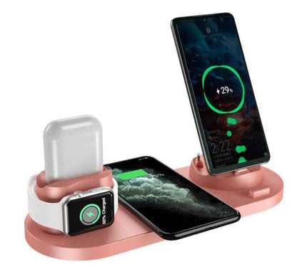 6 in 1 Wireless Charging Dock for iPhone &amp; Watch