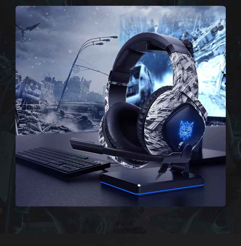 RGB Gaming Headset with Bass &amp; Microphone