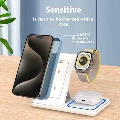 15W 3 in 1 Wireless Charger Stand for Phone &amp; AirPods