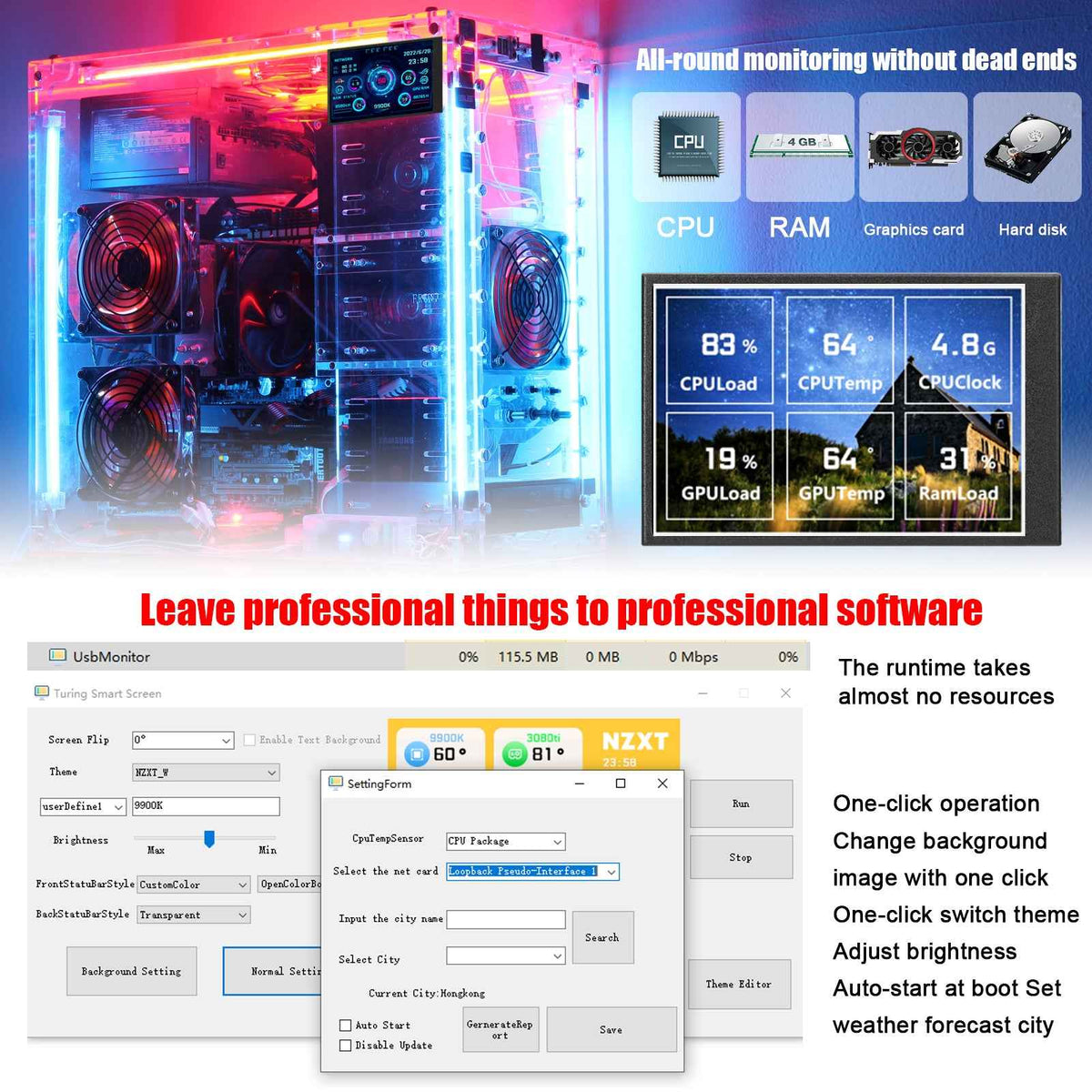 Boost Your Productivity with the Compact 3.5 Inch USB Monitor