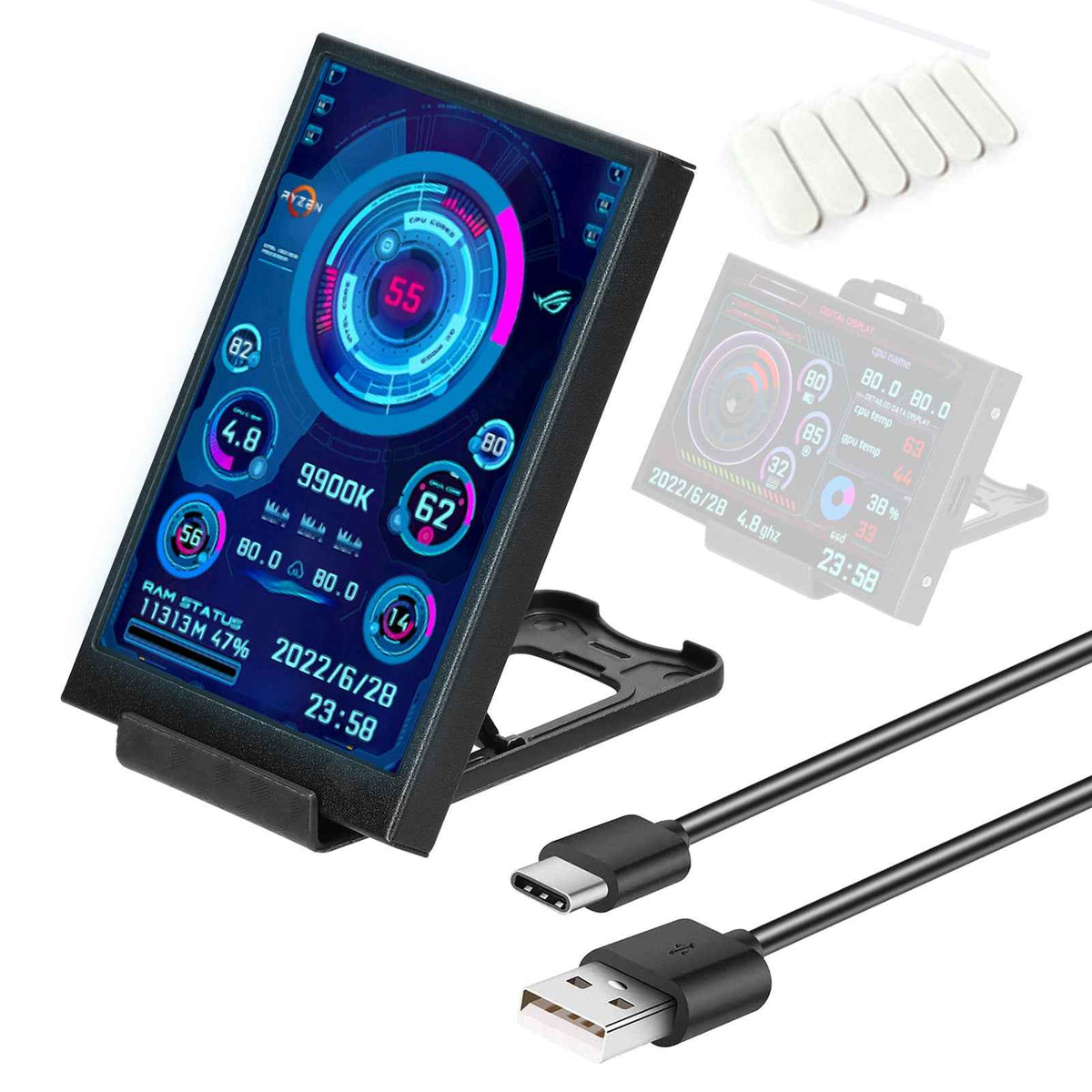 Boost Your Productivity with the Compact 3.5 Inch USB Monitor