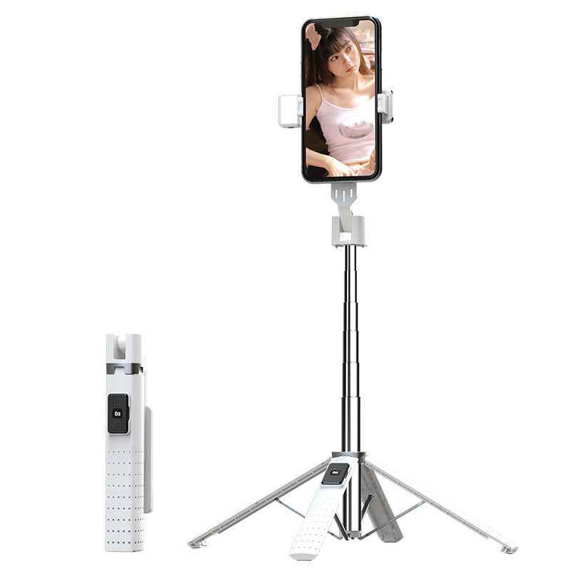 Bluetooth Selfie Stick with Fill Light &amp; Foldable Tripod Stand