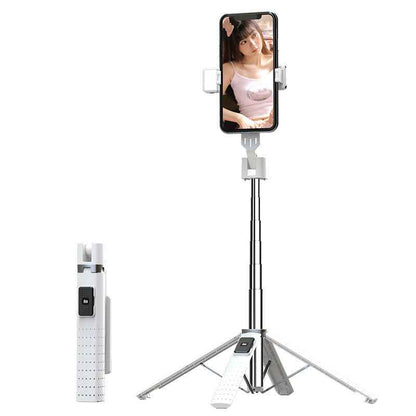 Bluetooth Selfie Stick with Fill Light &amp; Foldable Tripod Stand
