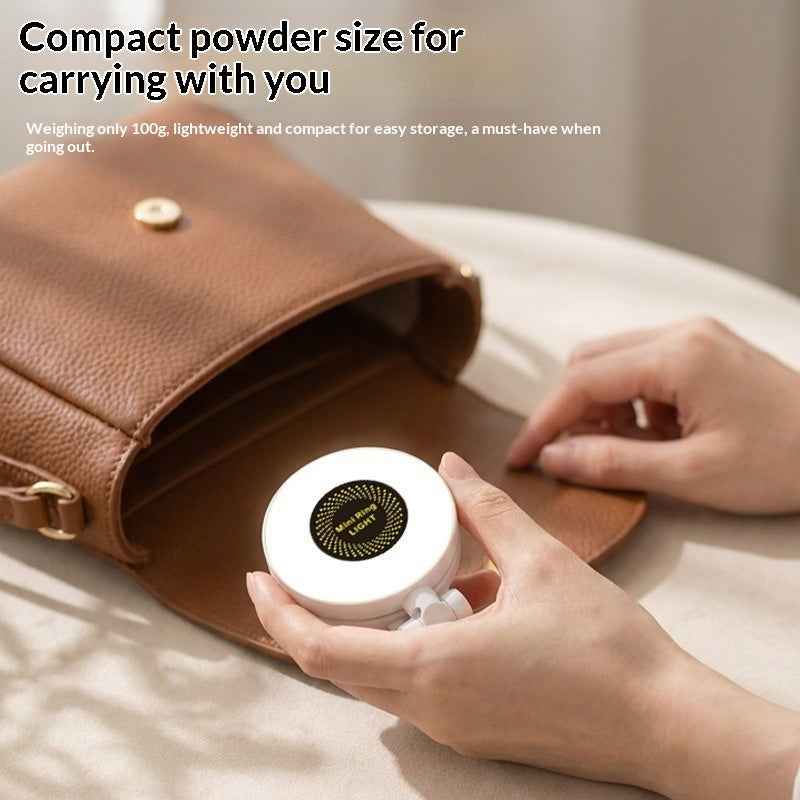 Selfie Phone Holder With Makeup Mirror &amp; Fill Light