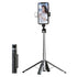 Bluetooth Selfie Stick with Fill Light & Foldable Tripod Stand