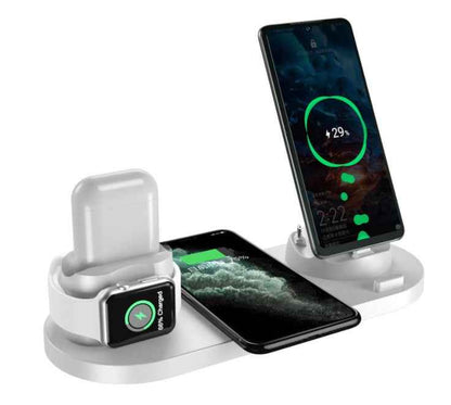 6 in 1 Wireless Charging Dock for iPhone &amp; Watch