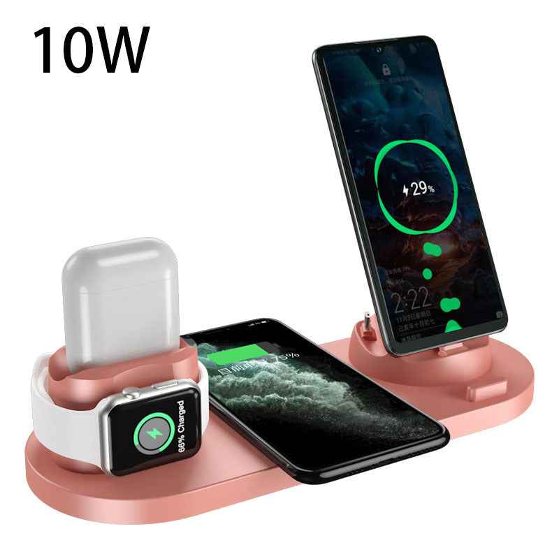 6 in 1 Wireless Charging Dock for iPhone &amp; Watch