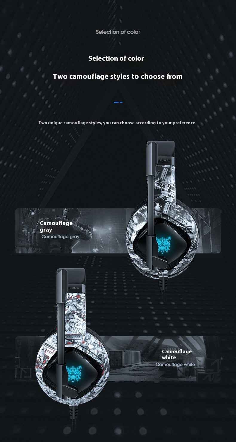 RGB Gaming Headset with Bass &amp; Microphone