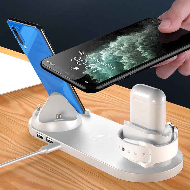 6 in 1 Wireless Charging Dock for iPhone &amp; Watch