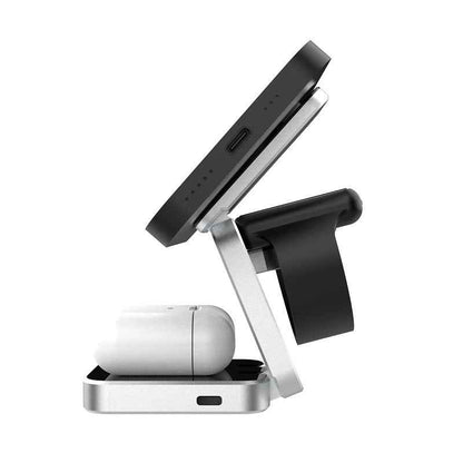 Experience Convenience with the Foldable Wireless Charger Station - 3 in 1 Solution