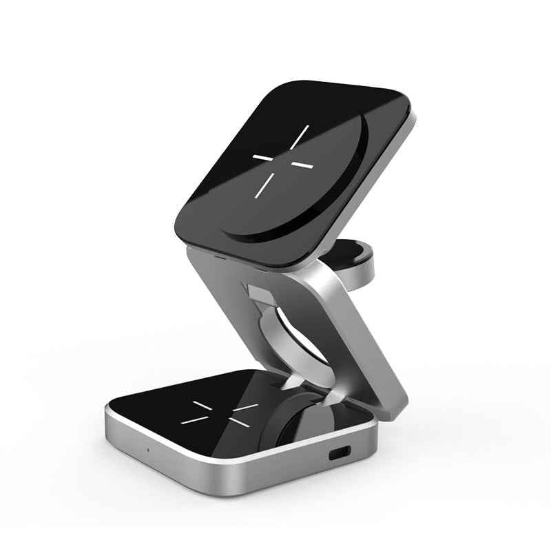 Experience Convenience with the Foldable Wireless Charger Station - 3 in 1 Solution