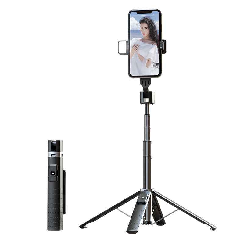 Bluetooth Selfie Stick with Fill Light &amp; Foldable Tripod Stand