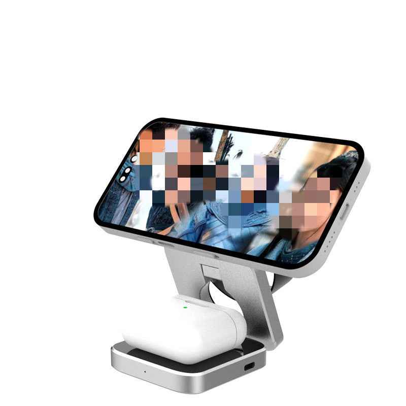 Experience Convenience with the Foldable Wireless Charger Station - 3 in 1 Solution